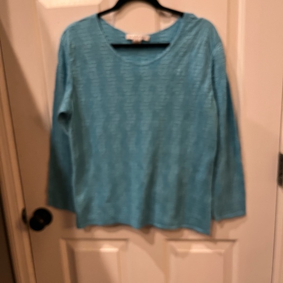 Gorgeous Caribbean blue too. Stretchy but holds its shape. So comfortable - Picture 2 of 3